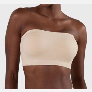 NWT Shapermint Truekind Women's Beige Convertible Strapless Bandeau Padded Bra L